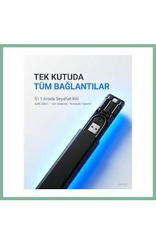 Bşkvirgo Alfalink 5in1 Süper Şarj 60w Çoklu Usb Adaptör Kablo Seyahat Seti Bsk2026 Standart Bşkvirgo Alfalink 5in1 Süper Şarj 60w Çoklu Usb Adaptör Kablo Seyahat Seti Bsk2026 Standart