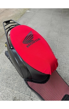 Honda Kırmızı Penye Motorsiklet Sele Kılıfı 1.kalite Likrali Penye Yıkanabilir