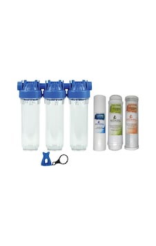 Pera Water 10 İnç Şebeke Girişi 3 Lü Arıtma Sistemi