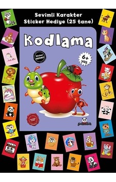 Kodlama - Stickerlı 6+ Yaş - Afife Çoruk - Panda Kodlama - Stickerlı 6+ Yaş - Afife Çoruk - Panda