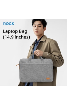Su Geçirmez Kumaş 14.9 Inc Uyumlu Laptop Notebook El Çantası Gri GRİ