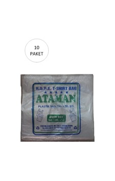 Kalın Şeffaf Atlet Poşet Orta Boy 27x47 Cm 1 Kg 10 Paket-takriben 1,450 Adet Diğer