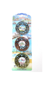 İstanbul Temalı Metal Magnet 3'lü Set Çok Renkli İstanbul Temalı Metal Magnet 3'lü Set Çok Renkli