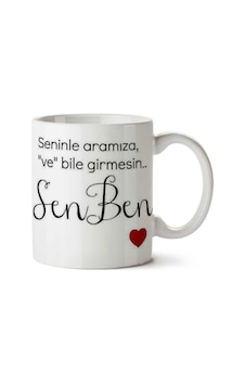 Seninle Aramıza Ve Bile Girmesin Sen Ben İki Tarafı Baskılı Kupa Bardak Çok Renkli Seninle Aramıza Ve Bile Girmesin Sen Ben İki Tarafı Baskılı Kupa Bardak Çok Renkli
