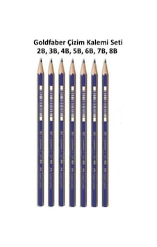 Goldfaber Çizim Kalemi Seti 2b 3b 4b 5b 6b 7b 8b Dereceli Kalem Seti Lüx Goldfaber Çizim Kalemi Seti 2b 3b 4b 5b 6b 7b 8b Dereceli Kalem Seti Lüx