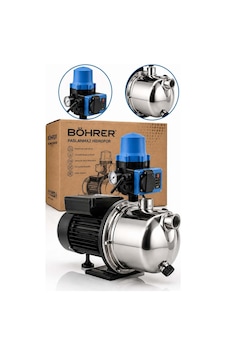 Böhrer Ba0115374 Jet750sc Paslanmaz Çelik Hidrofor Su Pompası Otomatik Basınç Kontrollü, Manometreli, Ses Böhrer Ba0115374 Jet750sc Paslanmaz Çelik Hidrofor Su Pompası Otomatik Basınç Kontrollü, Manometreli, Ses