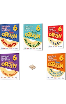 6. Sınıf Orjin Matematik Fen Türkçe Sosyal Ve Din Konu Özetli Soru Bankası 5li Set 6. Sınıf Orjin Matematik Fen Türkçe Sosyal Ve Din Konu Özetli Soru Bankası 5li Set
