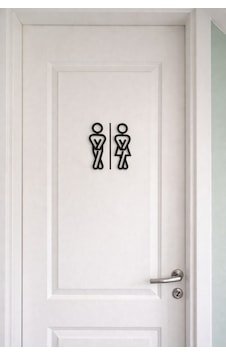 Eğlenceli Ev Ve Ofis Tuvalet Kadın Erkek 18 Cm İşaretçi Tabela Wc Eğlenceli Ev Ve Ofis Tuvalet Kadın Erkek 18 Cm İşaretçi Tabela Wc