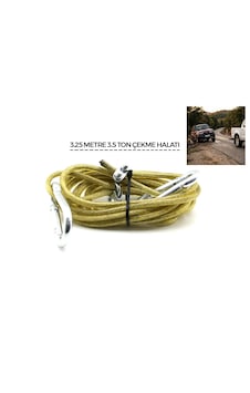 Çelik - Pvc Kaplamalı 3.5 Ton 3.25mt Oto Çekme Halatı 5668
