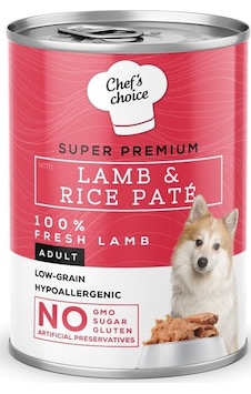 Chef's Choice Kuzulu Pirinçli Ezme Konserve Yetişkin Köpek Maması 400 G Chef's Choice Kuzulu Pirinçli Ezme Konserve Yetişkin Köpek Maması 400 G