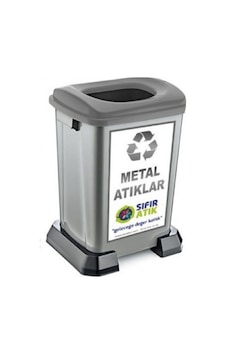 Şenyayla Sıfır Atık Geri Dönüşüm Kutusu 70 Lt Gri-Metal Atıklar Gri Şenyayla Sıfır Atık Geri Dönüşüm Kutusu 70 Lt Gri-Metal Atıklar Gri