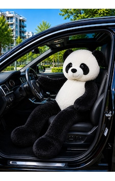 160 Cm Dev Peluş Panda Hediyelik Peluş Oyuncak Beyaz - Siyah 160 Cm Dev Peluş Panda Hediyelik Peluş Oyuncak Beyaz - Siyah