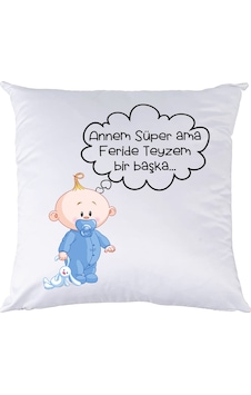 Biresimden-Hediye Yeni Doğan Hediyesi Erkek Bebek Yastık Biresimden-Hediye Yeni Doğan Hediyesi Erkek Bebek Yastık