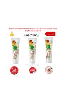 Farmasi Eurofresh Aloe Veralı Misvaklı Beyazlatıcı Diş Macunu 3 x 112 G Farmasi Eurofresh Aloe Veralı Misvaklı Beyazlatıcı Diş Macunu 3 x 112 G