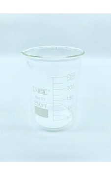 Cam Beher Dereceli Borosilikat 250 ML 1 Adet Cam Beher Dereceli Borosilikat 250 ML 1 Adet