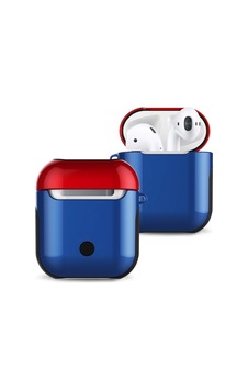 Apple Airpods 2 2.nesil 3in1 Kılıf - Lacivert-kırmızı Apple Airpods 2 2.nesil 3in1 Kılıf - Lacivert-kırmızı