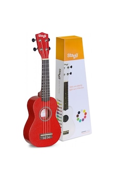 Stagg Us- Kırmızı (Soprano Ukulele Red+bag) Stagg Us- Kırmızı (Soprano Ukulele Red+bag)