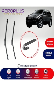 Aeroplus Ssangyong Kyron Muz Silecek Takımı 2006-2012 Aeroplus Ssangyong Kyron Muz Silecek Takımı 2006-2012