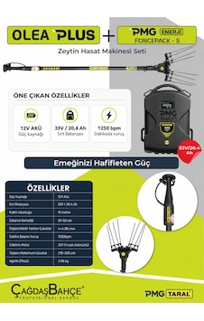 Taral Olea Plus Forcepack-s Sırt Tipi Akülü Teleskopik Zeytin Hasat Silkme Makinesi Taral Olea Plus Forcepack-s Sırt Tipi Akülü Teleskopik Zeytin Hasat Silkme Makinesi