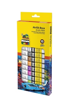 Nova Color 12 Renk Akrilik Boya Tüp 12 ML Nova Color 12 Renk Akrilik Boya Tüp 12 ML