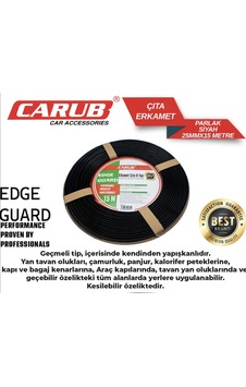 Carub Çıta Erkamet Geniş 12,5mm 15mt Parlak Siyah Şerit 1 Adet Carub Çıta Erkamet Geniş 12,5mm 15mt Parlak Siyah Şerit 1 Adet