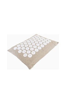 Bon Eco Ergonomik Bed Of Nails Düz Minder, Organik Keten Ve Karabuğday Dolgulu Konfor Minderler Bej 41 X 28 X10