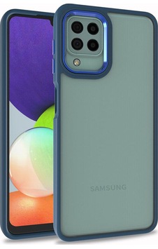 Galaxy A12 Kılıf Zore Flora Kapak Mavi Galaxy A12 Kılıf Zore Flora Kapak Mavi
