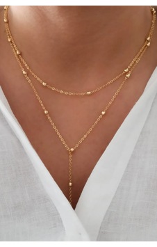 Sarkıntılı Kolye Gold Kaplama Kadın Kolye Gold