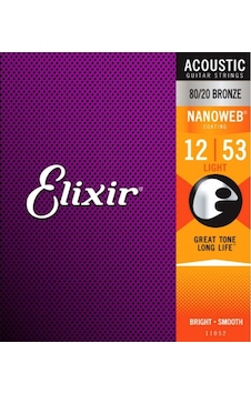 Elixir 012-053 Nanoweb Bronz Akustik Gitar Teli 11052