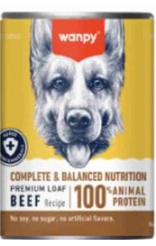 Wanpy Tahılsız %100 Gerçek Et Biftekli Köpek Konservesi 375 Gr Wanpy Tahılsız %100 Gerçek Et Biftekli Köpek Konservesi 375 Gr
