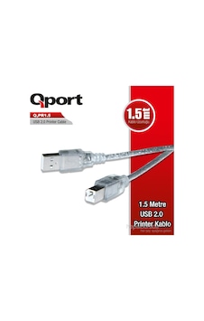 Qport Q-Pr1_5 Qport Q-Pr1.5 Usb 2.0 1.5 Metre Printer Kablosu Qport Q-Pr1_5 Qport Q-Pr1.5 Usb 2.0 1.5 Metre Printer Kablosu