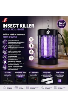 Elektrikli Sinek Öldürücü 12 Wt 45 20 Cm Siyah Sineklik Elektrikli Sinek Öldürücü 12 Wt 45 20 Cm Siyah Sineklik