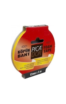Picador Çift Taraflı Köpük Bant 12mmx5m Askılı Ko001 Picador Çift Taraflı Köpük Bant 12mmx5m Askılı Ko001