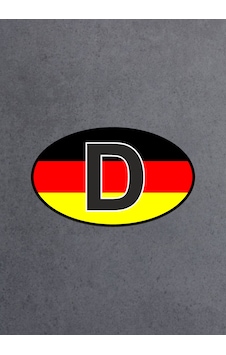 Almanya Plaka Logo Sticker, Araba Oto Sticker 02176 10X6 Cm Almanya Plaka Logo Sticker, Araba Oto Sticker 02176 10X6 Cm