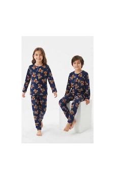 Veraura Lifestyle 6/14 Yaş Ayıcık Baskılı Pamuk Penye Çocuk Pijama Takımı Lacivert Veraura Lifestyle 6/14 Yaş Ayıcık Baskılı Pamuk Penye Çocuk Pijama Takımı Lacivert