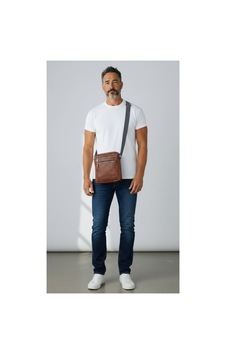 Bag Ard Erkek Hakiki Deri Postacı Çantası Kahverengi Kahverengi