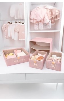 Baby 3 Bölmeli Katlanabilir Çekmece - Bebek Odası Organizeri Baby 3 Bölmeli Katlanabilir Çekmece - Bebek Odası Organizeri