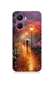 Huawei Nova 10 Se Uyumlu Yağmurlu Park Desenli Silikon Kılıf Huawei Nova 10 Se Uyumlu Yağmurlu Park Desenli Silikon Kılıf