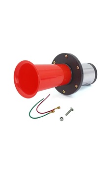 UNİVERSAL 12V KORNA ÖKÜZ SESLİ (EBUBE) KIRMIZI