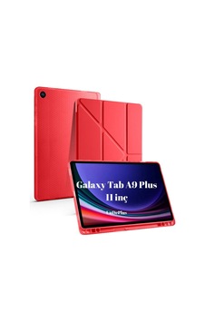 A9 11inç X210 X215 X216 İle Uyumlu Kılıf Kalem Bölmeli Trifolding Case Kırmızı Sku: Zeusb0dy6cfgjj Arka Kapak