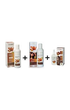 Dermaderm Argan Şampuan 300 ML + Saç Kremi 500 ML + Sütü 250 ML 3'lü Set Dermaderm Argan Şampuan 300 ML + Saç Kremi 500 ML + Sütü 250 ML 3'lü Set