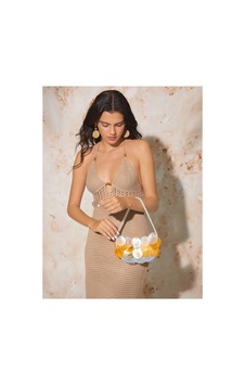Lilly Golden Nacre Handbag Çanta Sarı Sarı