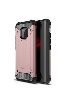 Kilifone - Huawei Uyumlu Mate 20 Pro - Kılıf Çift Katman Zırh Tank Crash Military Kapak - Rose Gold Kilifone - Huawei Uyumlu Mate 20 Pro - Kılıf Çift Katman Zırh Tank Crash Military Kapak - Rose Gold