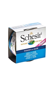 Schesir Ton Balıklı ve Aloe Veralı Konserve Yavru Köpek Maması 150 G Schesir Ton Balıklı ve Aloe Veralı Konserve Yavru Köpek Maması 150 G