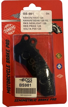 Rks Newlight 125 Ön Fren Balatası Bs-981 Rks Newlight 125 Ön Fren Balatası Bs-981