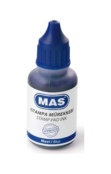 Mas Istampa Mürekkebi, 20 Ml, Mavi Genel Mas Istampa Mürekkebi, 20 Ml, Mavi Genel