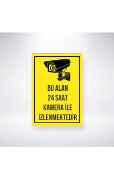Bu Alan Kamera İle İzlenmektedir Sticker 20x28 Cm Bu Alan Kamera İle İzlenmektedir Sticker 20x28 Cm
