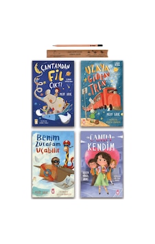 Timaş Çocuk Çantamdan Fil Çıktı - Uzaya Giden Tren - Benim Zürafam Uçabilir - Canım Kendim Set 4 Kitap Timaş Çocuk Çantamdan Fil Çıktı - Uzaya Giden Tren - Benim Zürafam Uçabilir - Canım Kendim Set 4 Kitap
