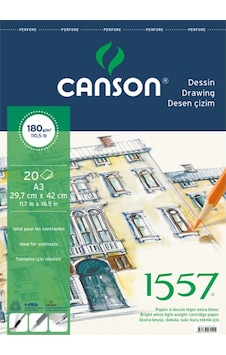 Canson 1557 Spiralli Çizim Blok A3 180Gr 20 Yaprak Canson 1557 Spiralli Çizim Blok A3 180Gr 20 Yaprak
