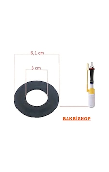 Japar Gömme Rezervuar 12 Cm Boşlatma Contası Siyah